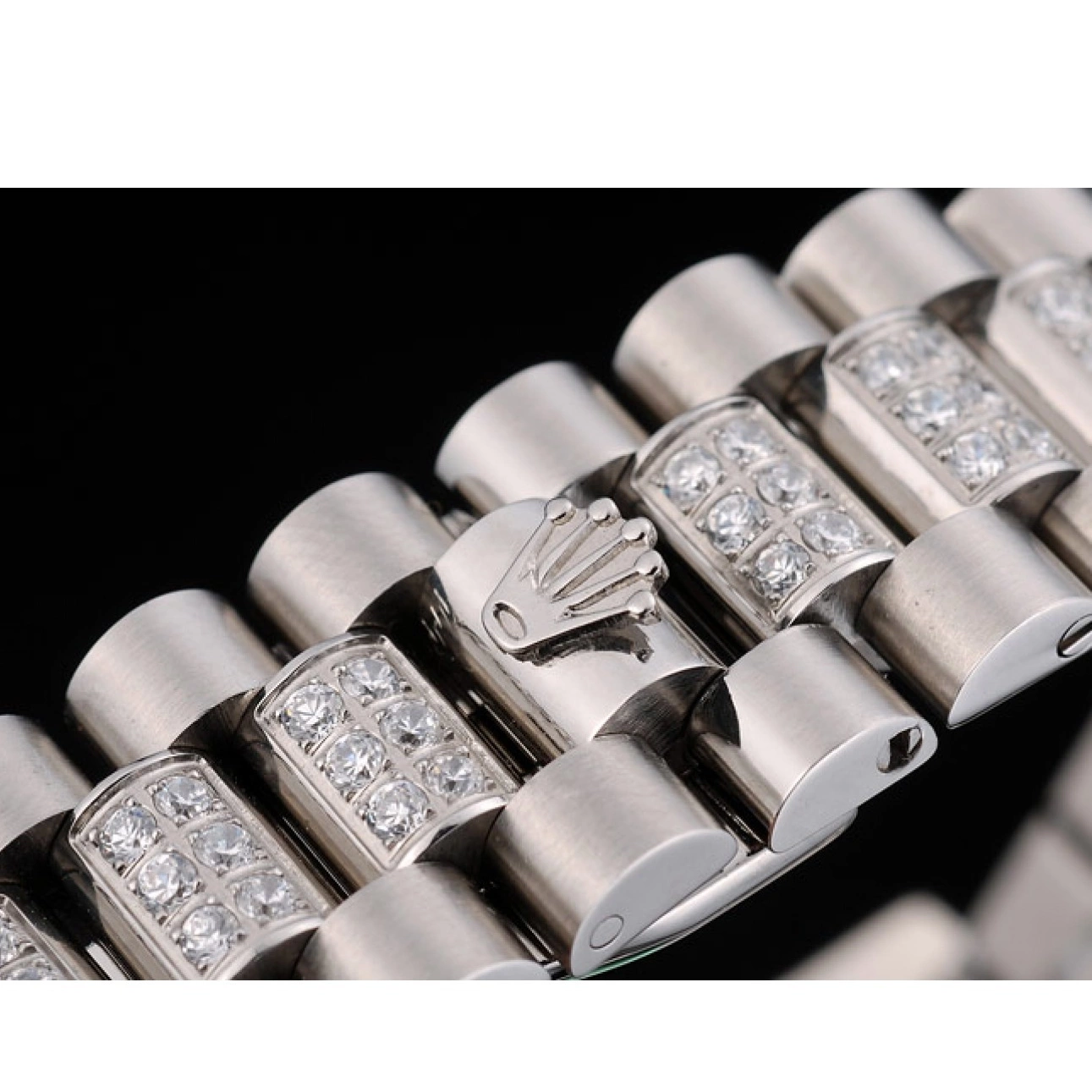 Rolex copies cheap Dial Rolex Bracelet Diamond DayDate Steel Stainless 41986 Plated Diamond Plated 0712